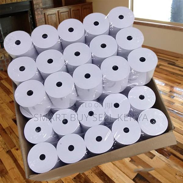 Clear Output 50 Pieces 80mm by 80mm by 13mm Thermal Paper Rolls