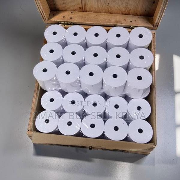 50 Pieces 80mm by 80mm by 13mm Thermal Paper Rolls for Daily Use