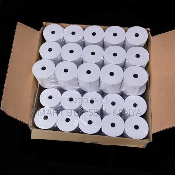 Clean Print 50 Pieces 80mm by 80mm by 13mm Thermal Paper Rolls