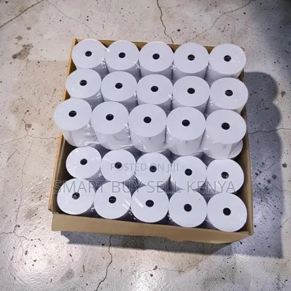 Shop Use 50 Pieces 80mm by 80mm by 13mm Thermal Paper Rolls