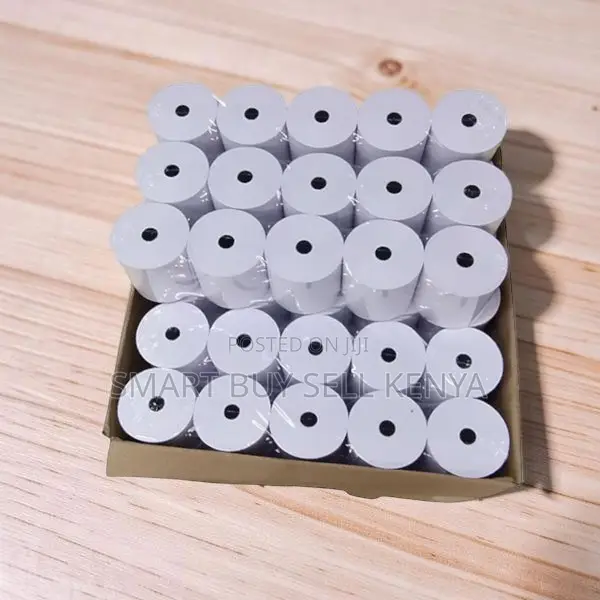 High Output 50 Pieces 80mm by 80mm by 13mm Thermal Paper Rolls