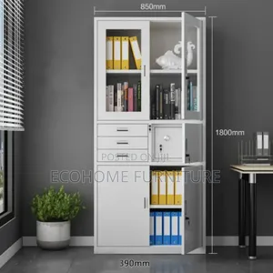 2-Door Metallic Cabinet – Secure Steel Storage With Inbuilt Safe
