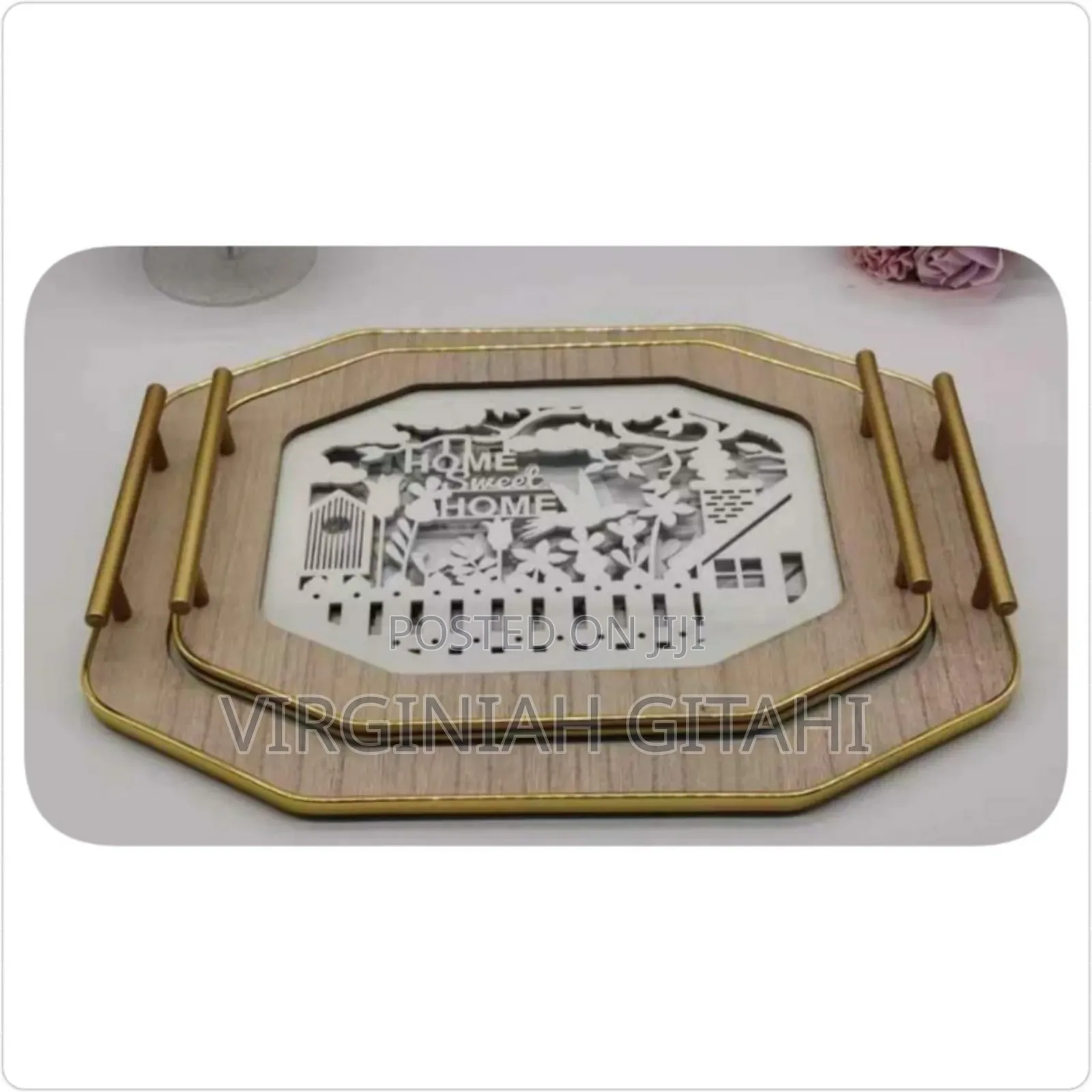 Nordic Decorative Rectangular 2pcs Trays