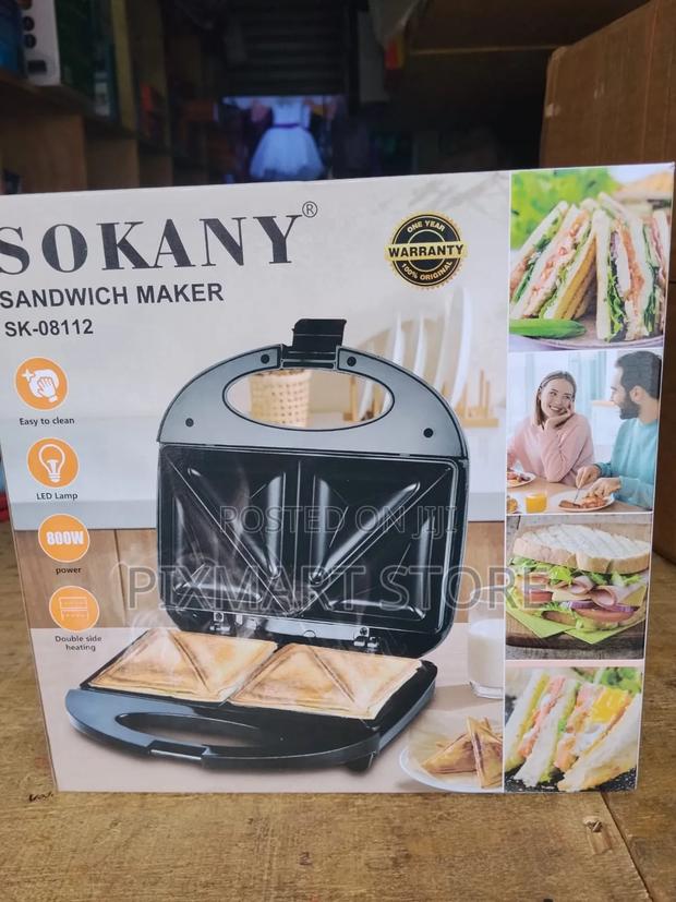 Sokany 2 Slice Sandwich Toaster – Fast Heating Compact