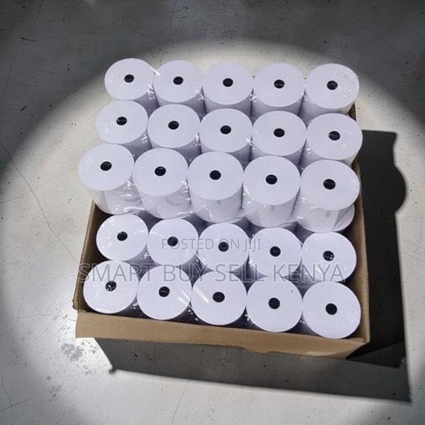 Smooth Roll 50 Pieces 80mm by 80mm by 13mm Thermal Paper Rolls