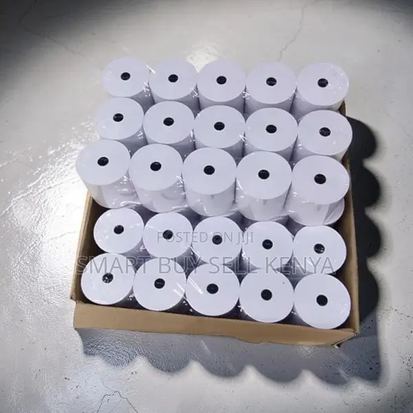 Even Feed 50 Pieces 80mm by 80mm by 13mm Thermal Paper Rolls