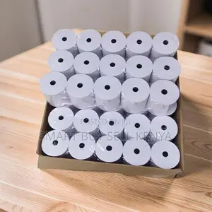 Crisp Output 50 Pieces 80mm by 80mm by 13mm Thermal Paper Rolls