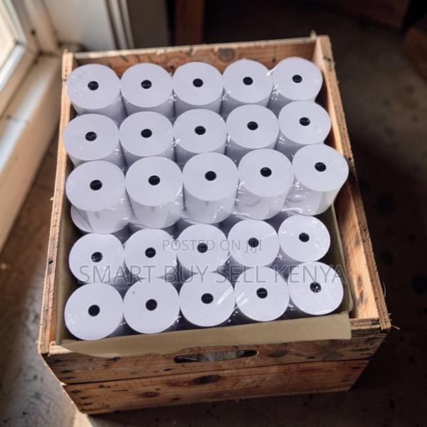50 Pieces 80mm by 80mm by 13mm Thermal Paper Rolls for Everyday Use