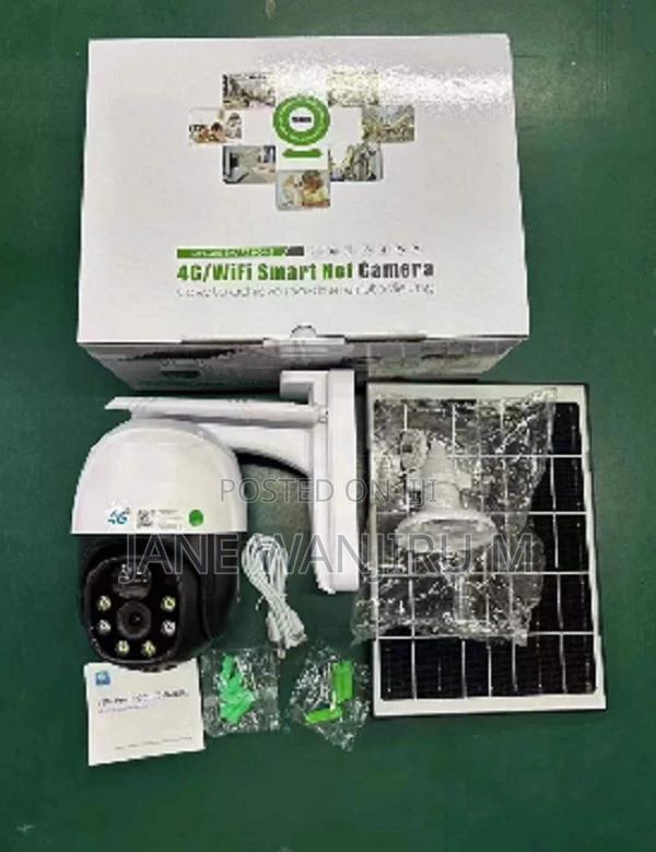New V380 Single Lens 4g Solar Camera 360 Degree Rotation