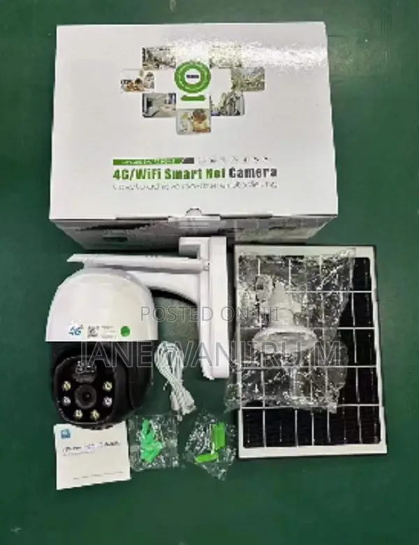 New V380 Single Lens 4g Solar Camera 360 Degree Rotation