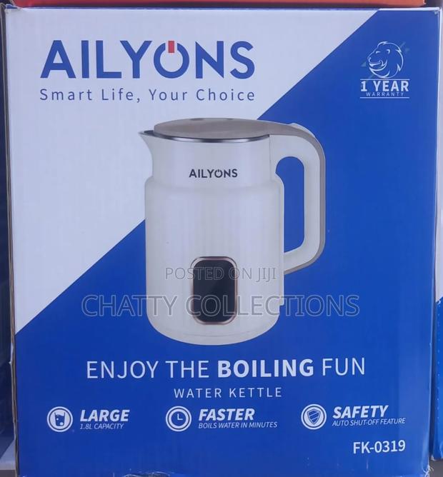 Ailyons White Kettle With Warranty - thumbnail 2