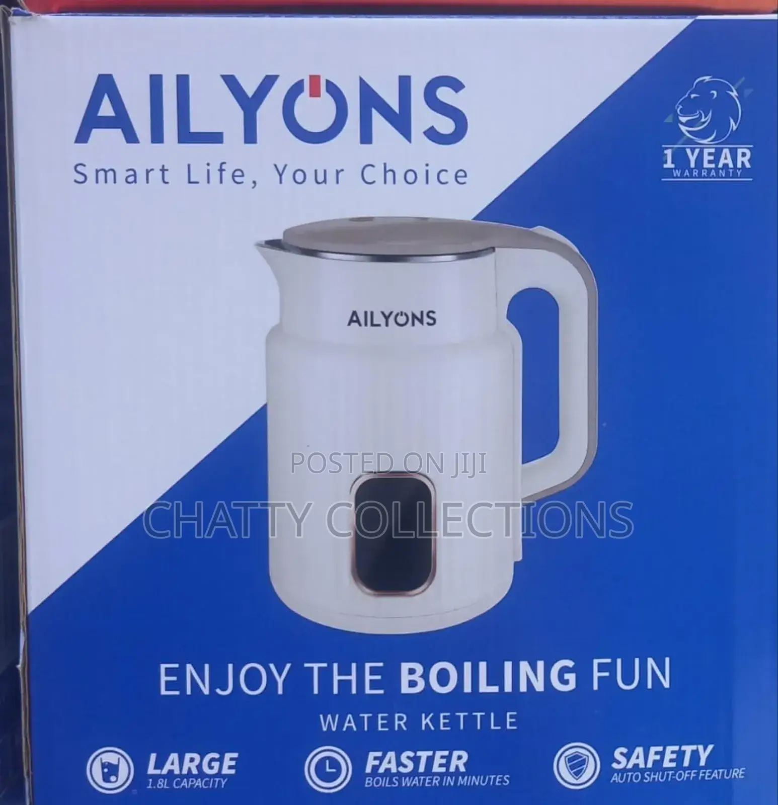 Ailyons White Kettle With Warranty