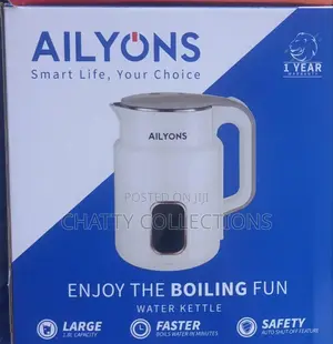 Ailyons White Kettle With Warranty