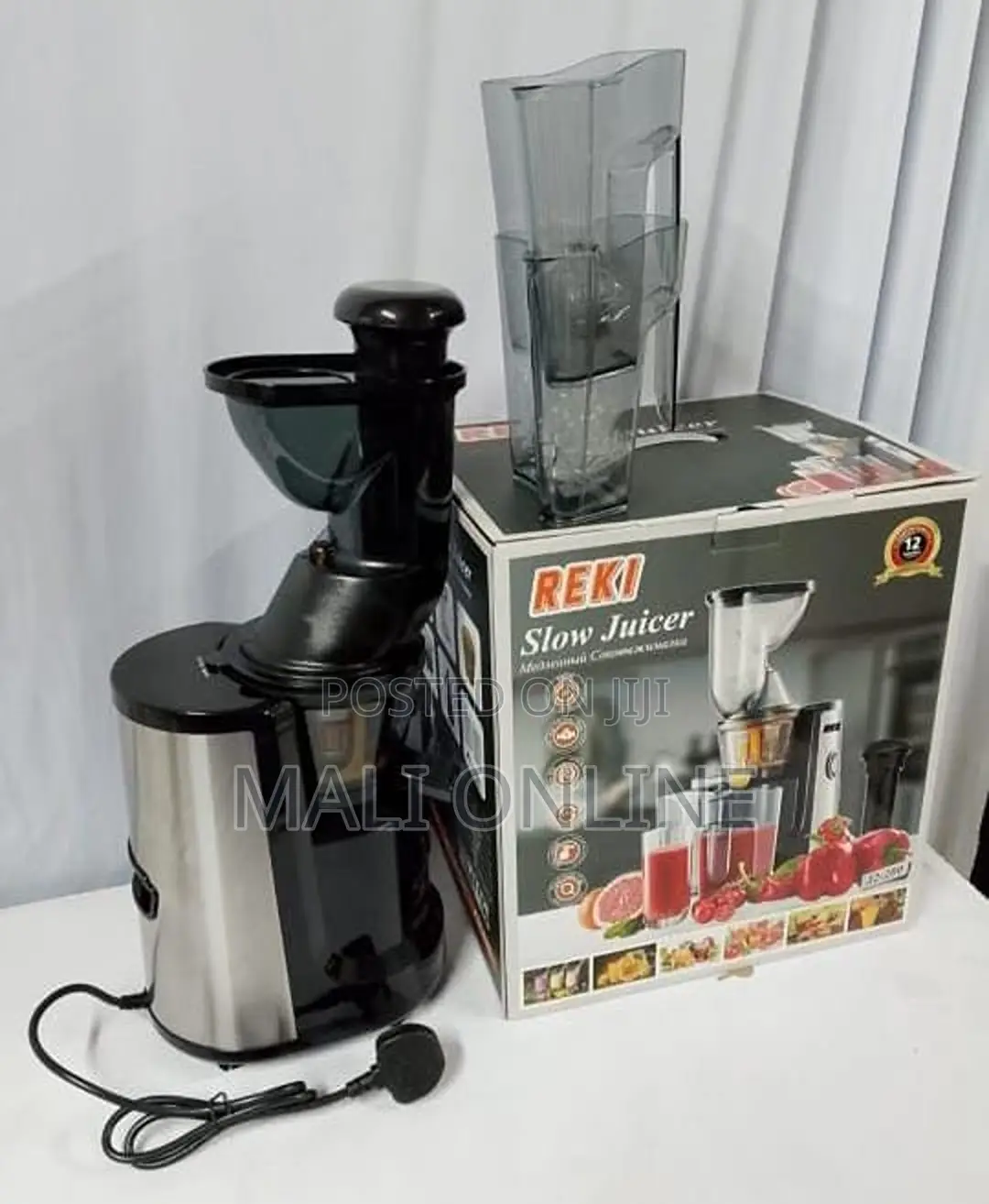 Reki Slow Juicer Cold Press Juice Extractor Nutrient Retention Juicer