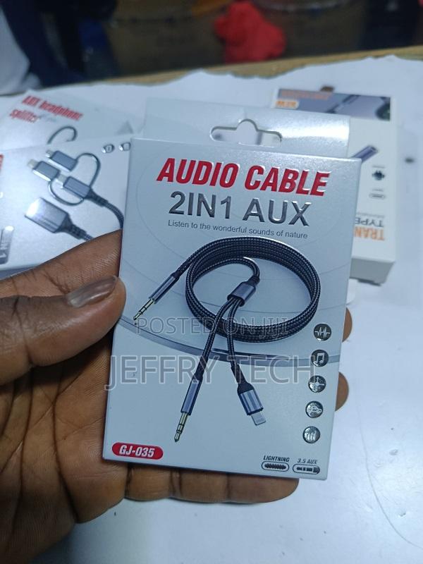 2-in-1 Lightning to 3.5mm Aux Audio Cable, - main view