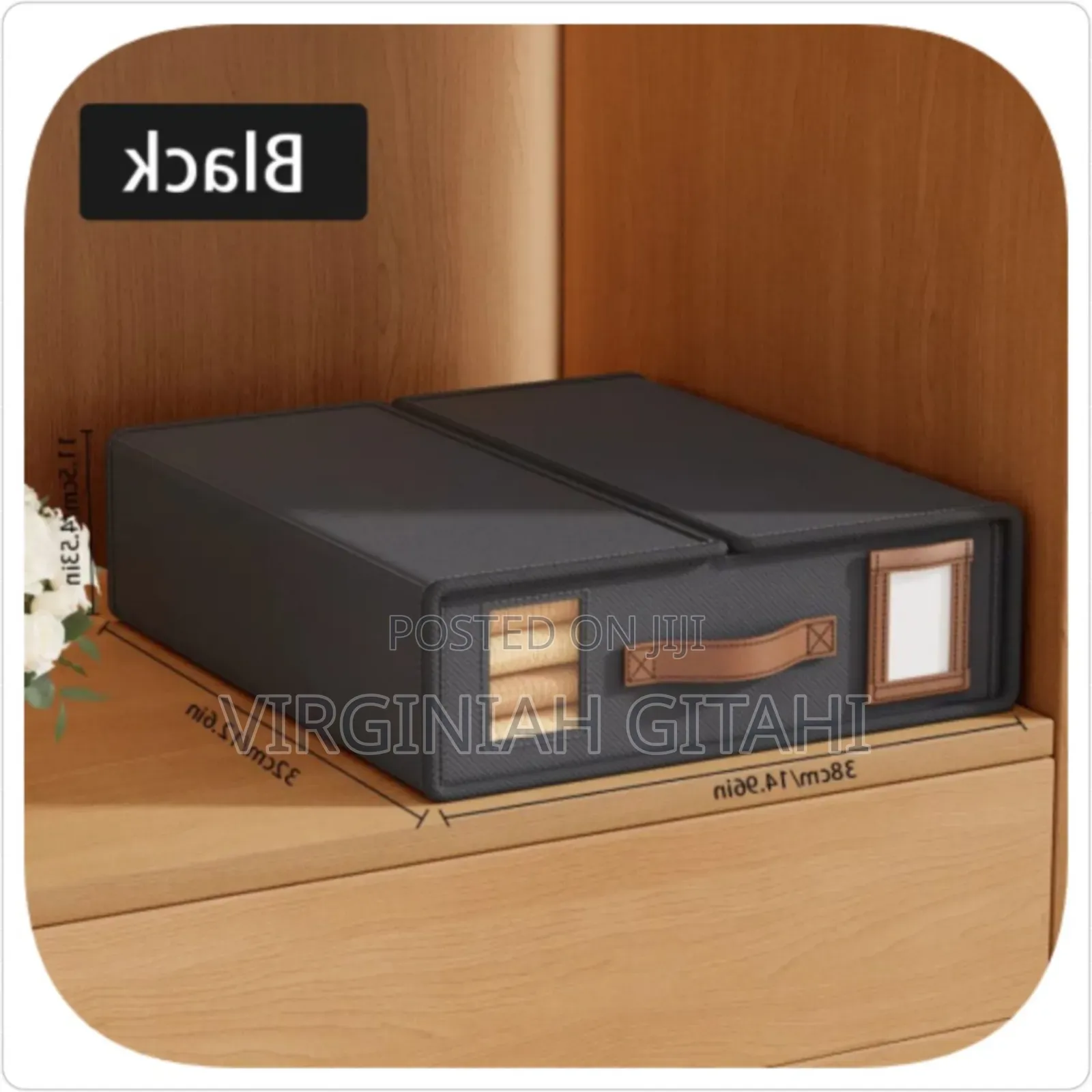 *Stackable Fabric Closet Storage Organizer Box