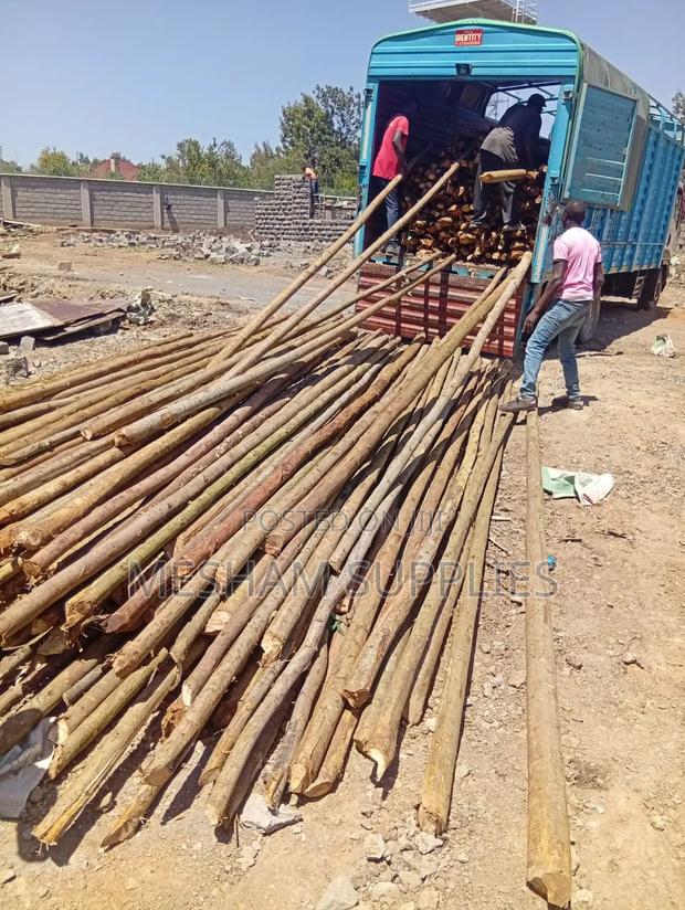 Poles Shutter Slab Timber