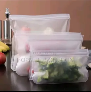 Reusable Food Grade Silicone Zip Lock Bags