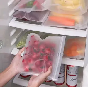 Reusable Food Grade Silicone Zip Lock Bags