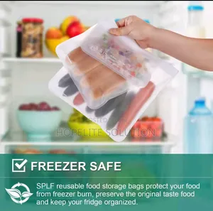 Reusable Food Grade Silicone Zip Lock Bags