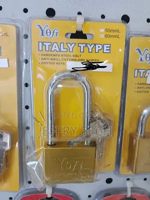 Yofi Italy Type Padlock, Likely the 50mm or 70mm Model.