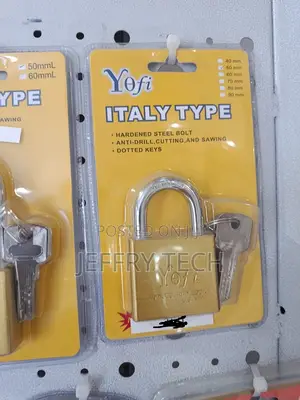 Yofi Italy Type Padlock, Available in Various Sizes From 40mm to 90mm