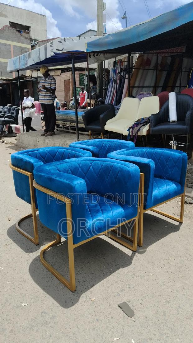 Blue Manicure Seats/ Modern Salon Seat - thumbnail 2