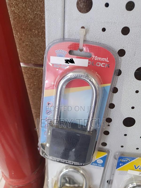 70mm Hardened Steel Padlock Designed for High-Security Applications.