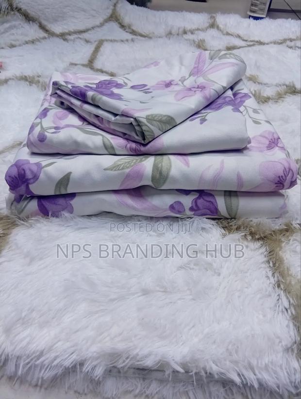 6pcs Set Cotton Bedsheets Without Elastic Edges 
Size 5/6, 6*6,6*7sng - thumbnail 3