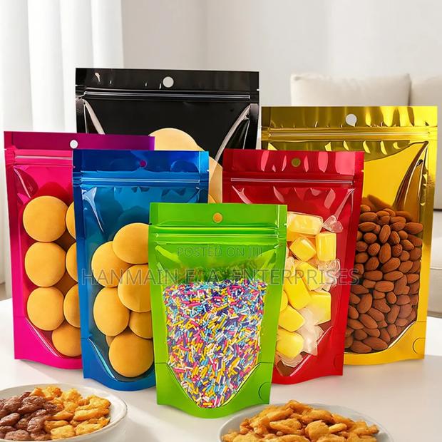 Transparent Front Window Ziplock Mylar Bags. - thumbnail 3