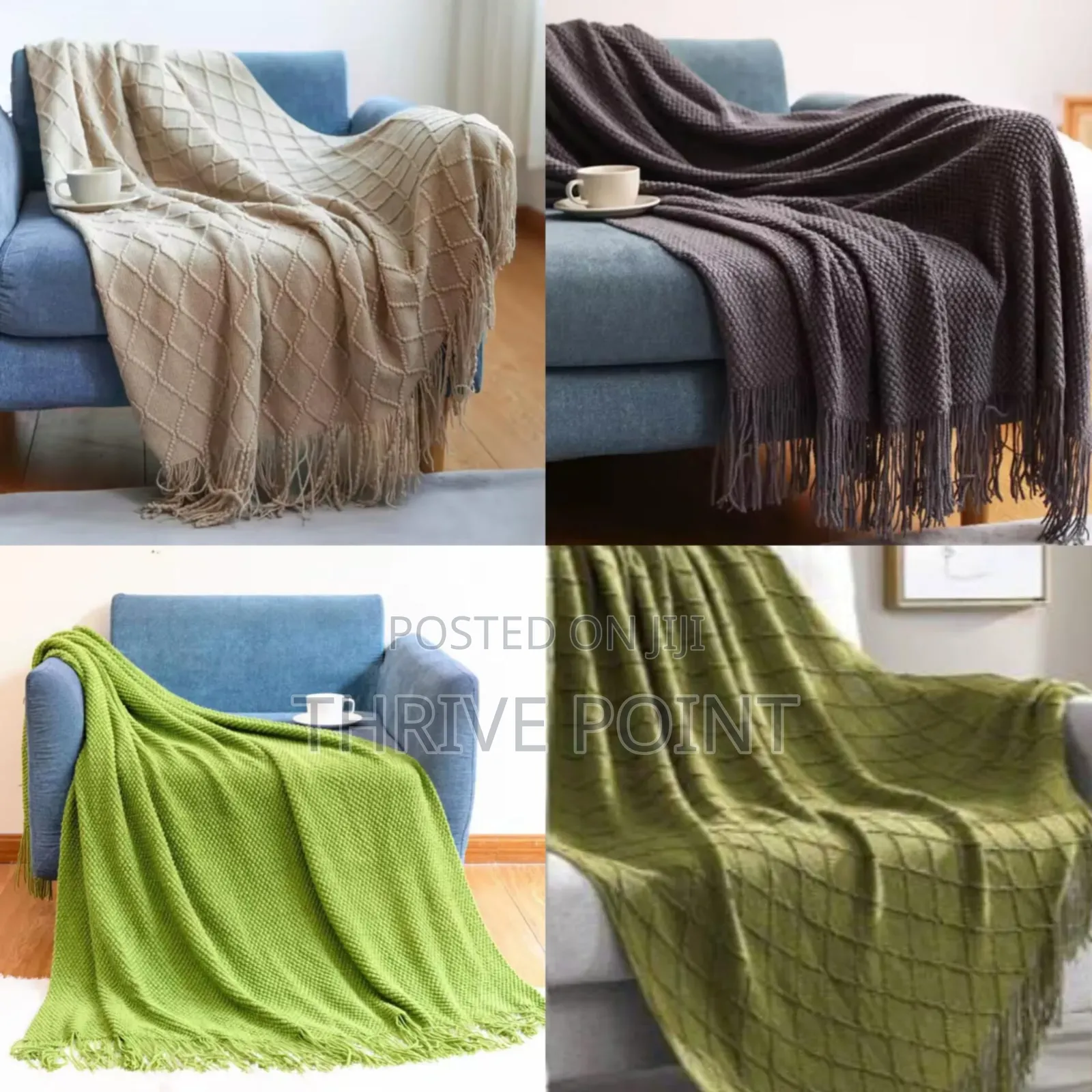 Throw Blanket
Size:140 by 170 Cm