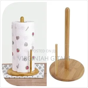 Bamboo Wooden Kitchen Towel Or Tissue Holder *