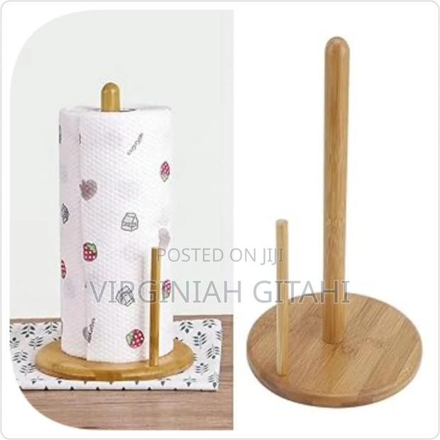 Bamboo Wooden Kitchen Towel Or Tissue Holder *