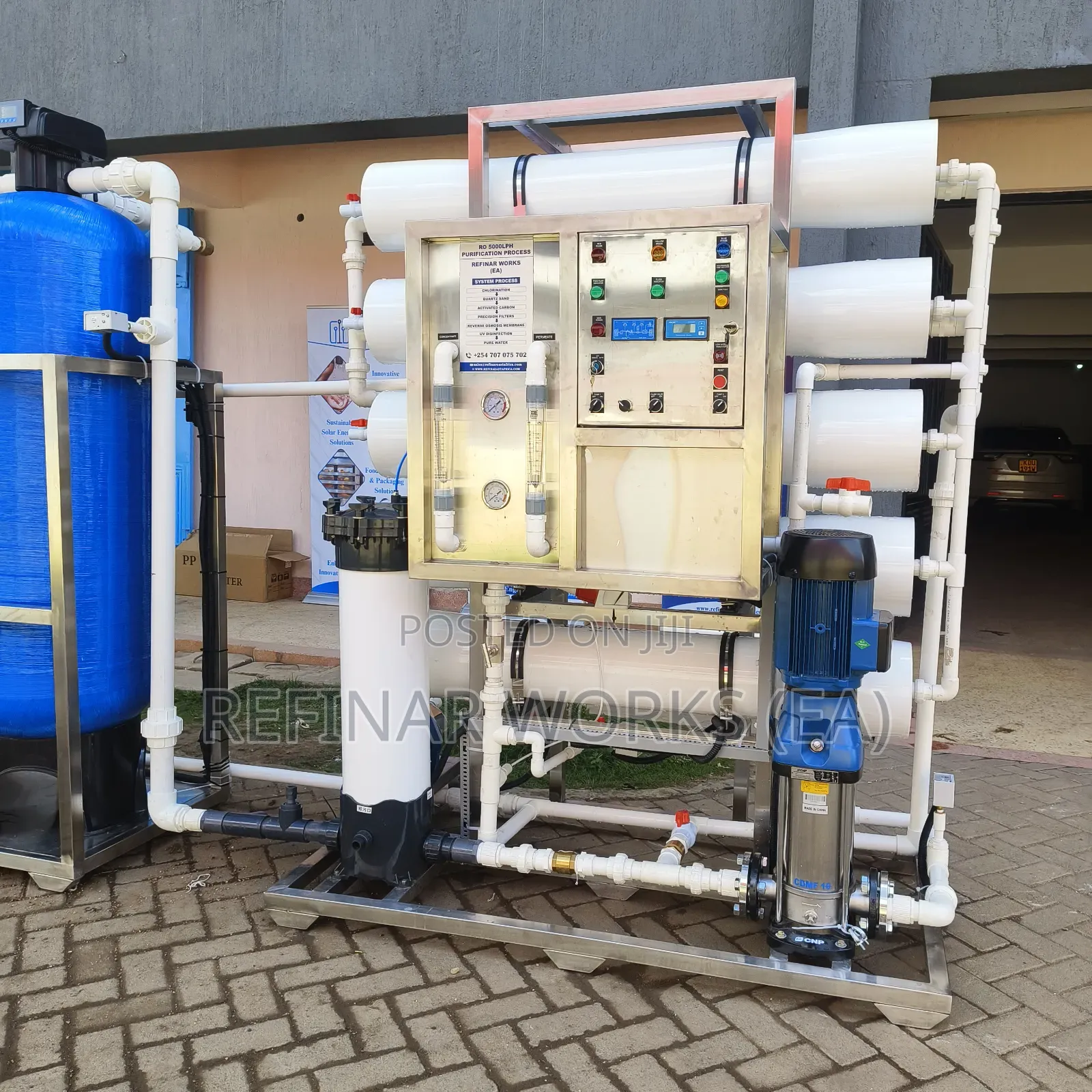3000 – 10,000lph Reverse Osmosis Systems With Full Pretreatment Uv