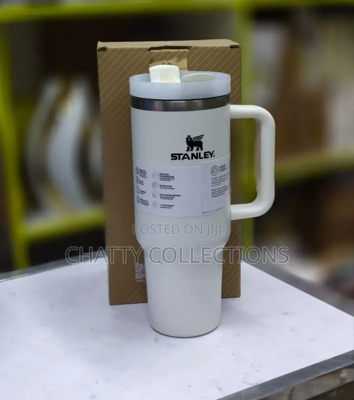 Cream White 1.2 LTRS Original Insulated Stanley Mug