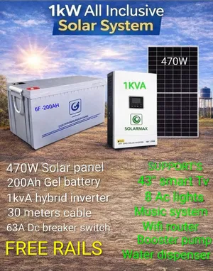 1kw Full Solar System Pay on Delivery Country Wide Order