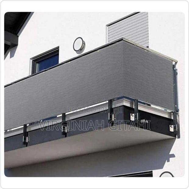 Green,Grey Brown*Balcony Privacy Shield - main view