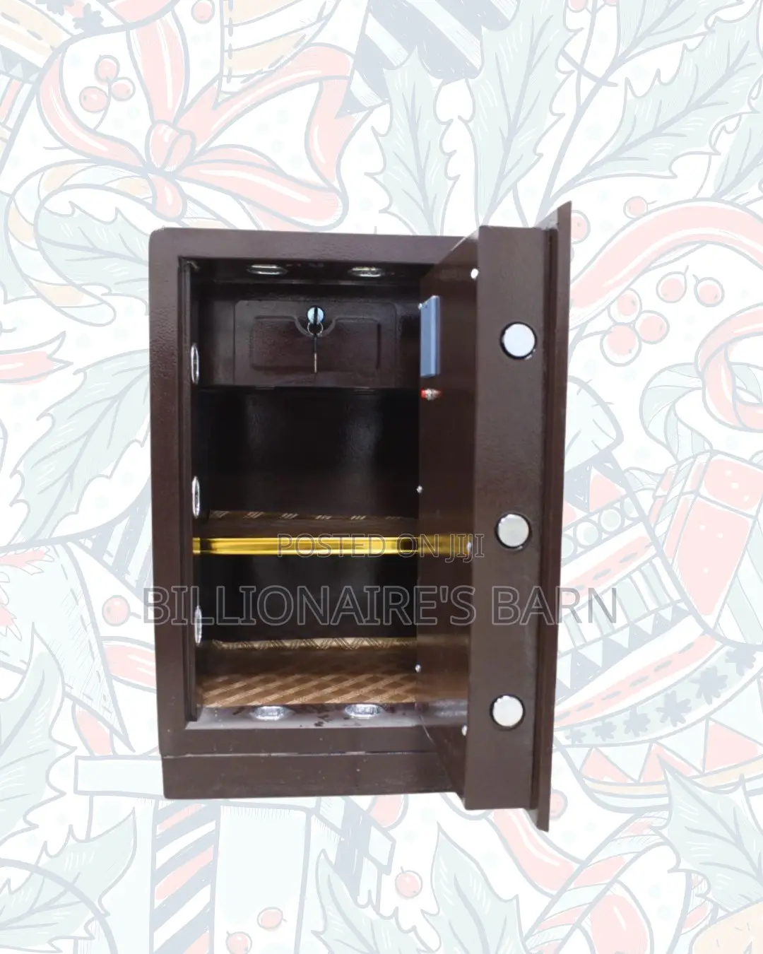 Fireproof Biometric Safe 70 Kg Programmable Keypad Dual Alarm Solution