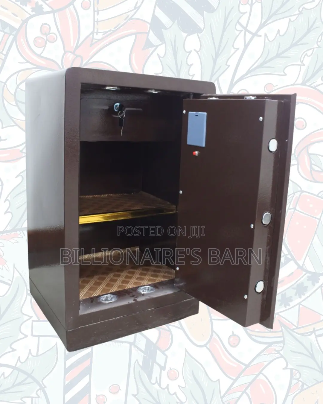 Fireproof Biometric Safe 70 Kg Programmable Keypad Dual Alarm Solution