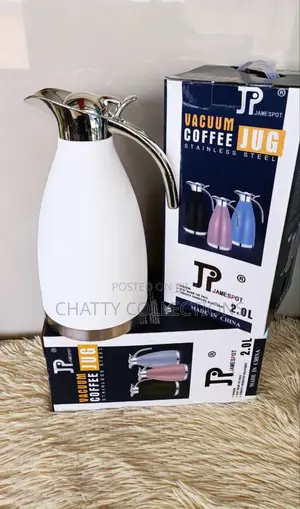 White 2 Litres Jamespot Insulated Flask