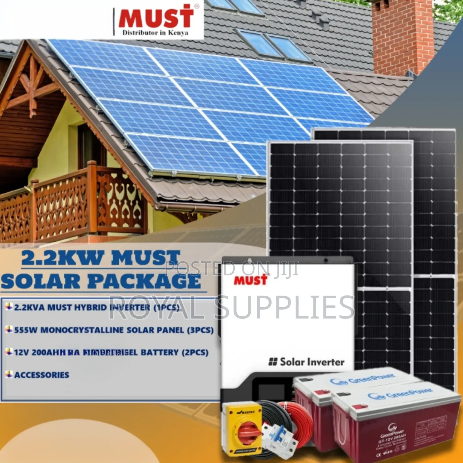 Must 2.2kva Solar System Package