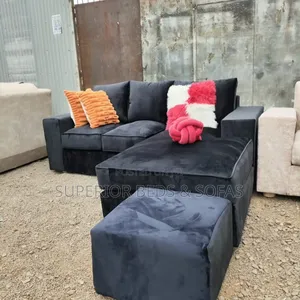 Black Modern Conner Seat ( 5 Seater)
