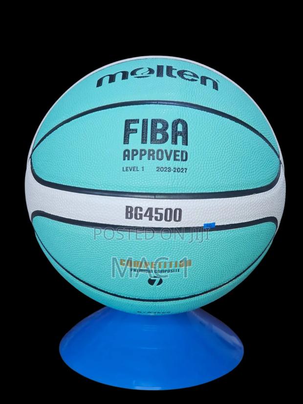 Molten Bg4500 Fiba Approved Basketball - Mint/White (Size 7)