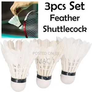3pcs Badminton Shuttlecocks (Durable Feather Shuttle)