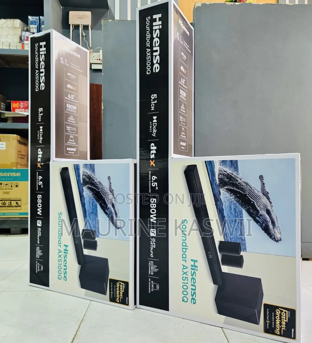 Hisense 580w Ax5100q-5.1 Ch Sound Bar