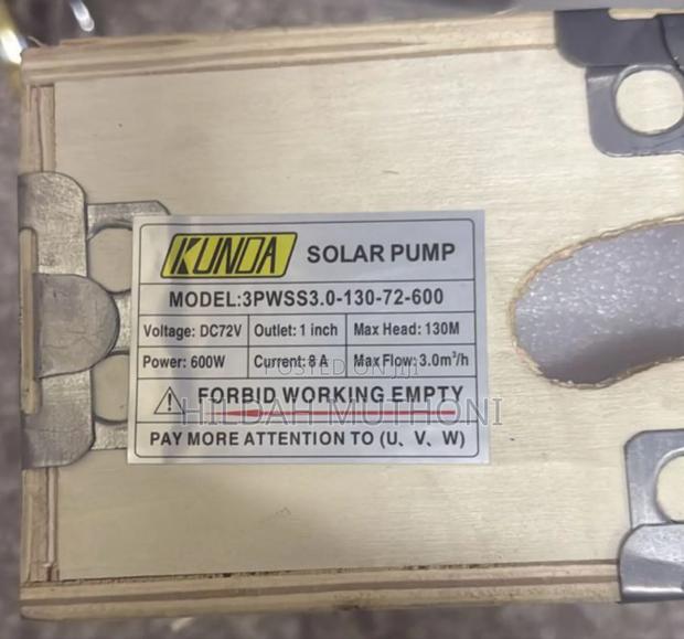 Kunda Solar Pump Model 3pwss3