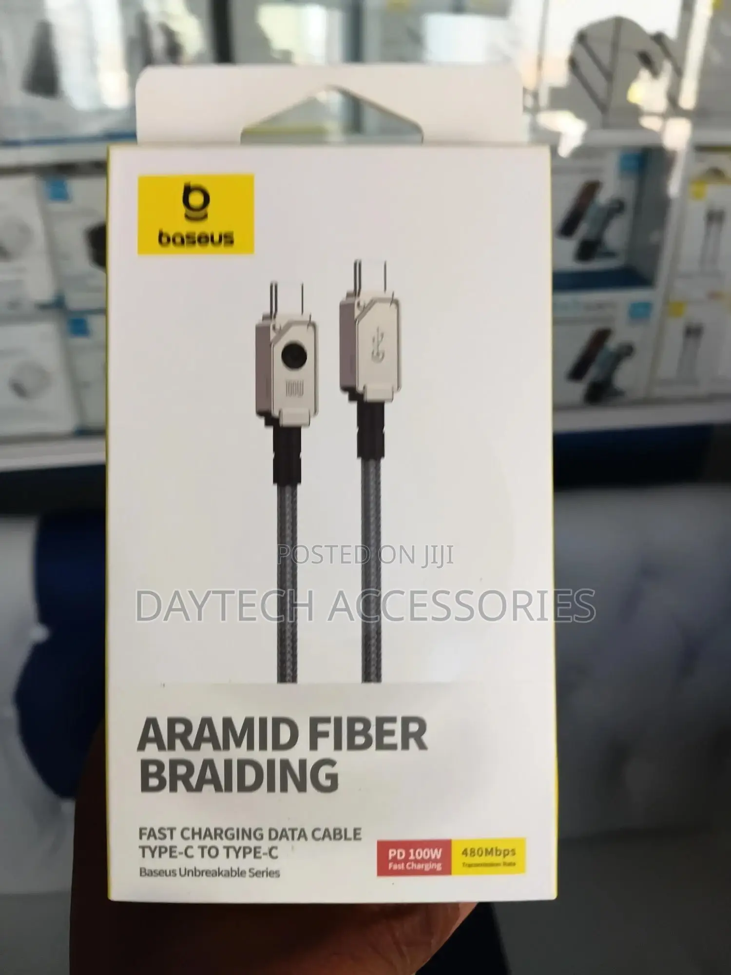 Baseus Unbreakable Series Usb-c To Usb-c Charging Cable 100w.