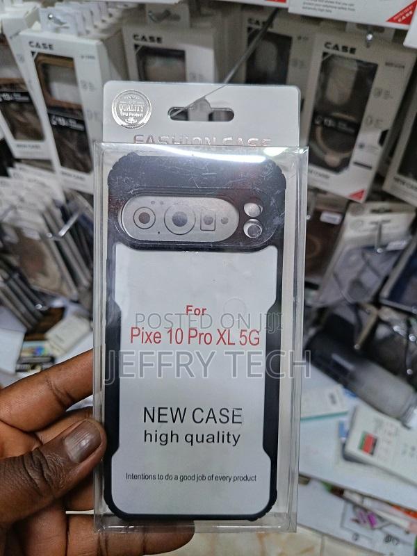 Google Pixel 10 Pro Xl 5g(Shockproof With Polycarbonate Clear Cover