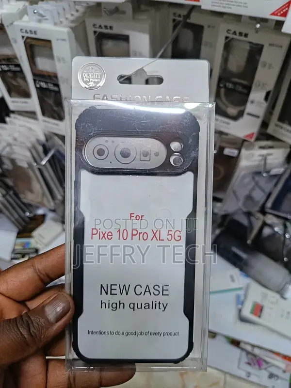 Google Pixel 10 Pro Xl 5g(Shockproof With Polycarbonate Clear Cover