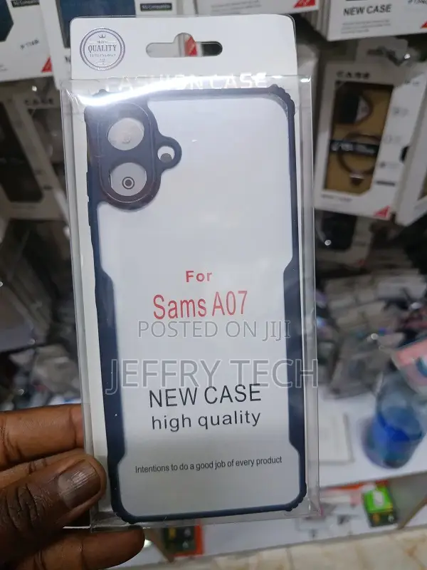 Samsung Galaxy A07 Unique NDD and Clear Case Cover With Black Endings
